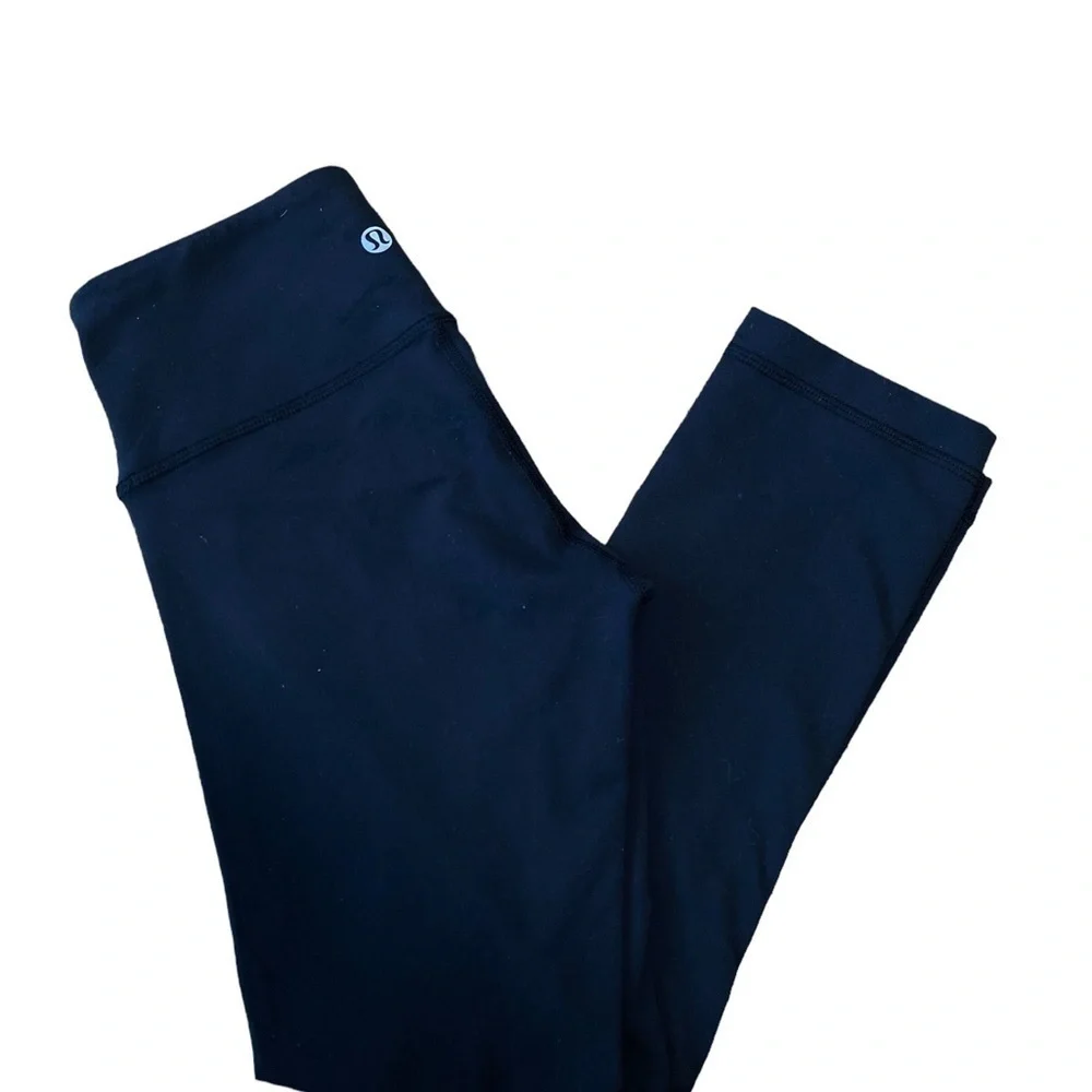 LULULEMON | Wunder Under  Mid Rise  Crop  - Black Sz‎ 2